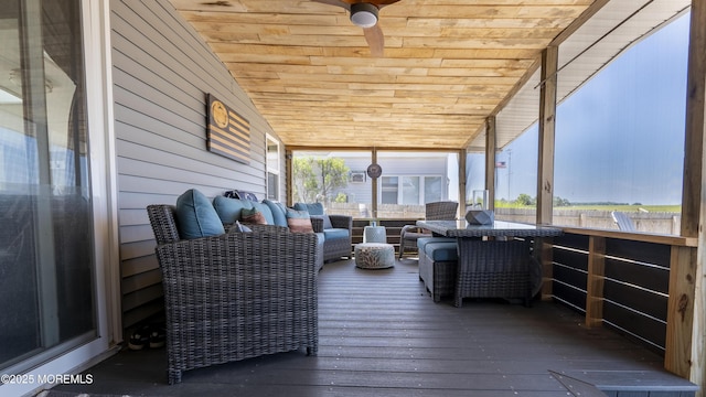 14 S Portland Dr, Little Egg Harbor, NJ 08087 - sunroom with lofted ceiling
