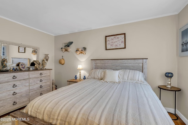 553 Kingfisher Cir, Brick, NJ 08723 - bedroom with ornamental molding and wood finished floors