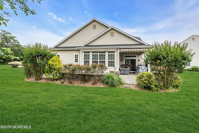7 Bay Head Ct, Waretown, NJ 08758 - rear view of property featuring a patio and a lawn