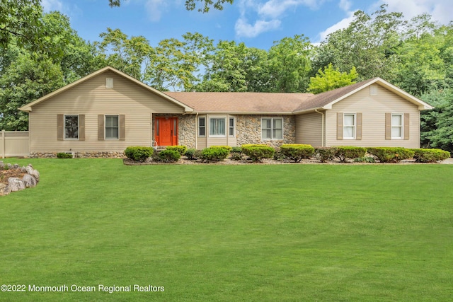 716 Hyson Rd, Jackson, NJ 08527 - ranch-style house with stone siding