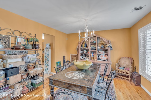 716 Hyson Rd, Jackson, NJ 08527 - dining space featuring a chandelier and wood finished floors