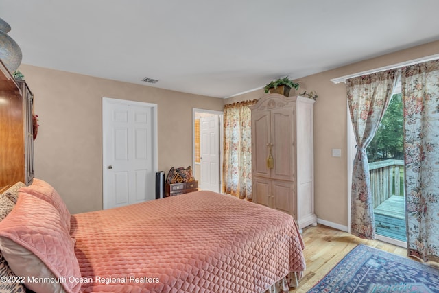 716 Hyson Rd, Jackson, NJ 08527 - bedroom featuring access to outside and light wood-style floors