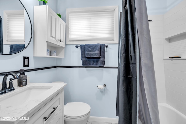 530 Aldrich Rd, Howell, NJ 07731 - full bath with vanity and shower / bath combination with curtain