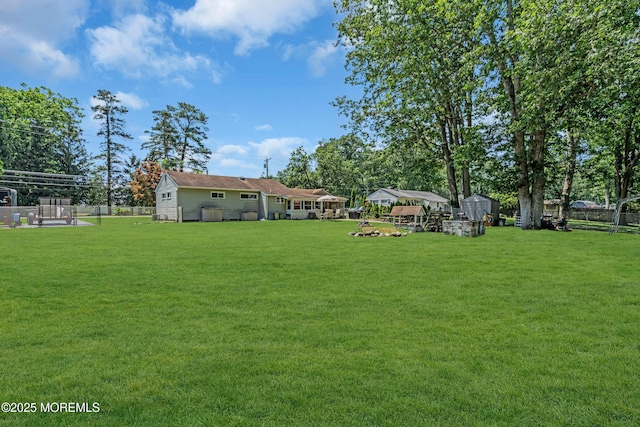 530 Aldrich Rd, Howell, NJ 07731 - fenced yard featuring a shed