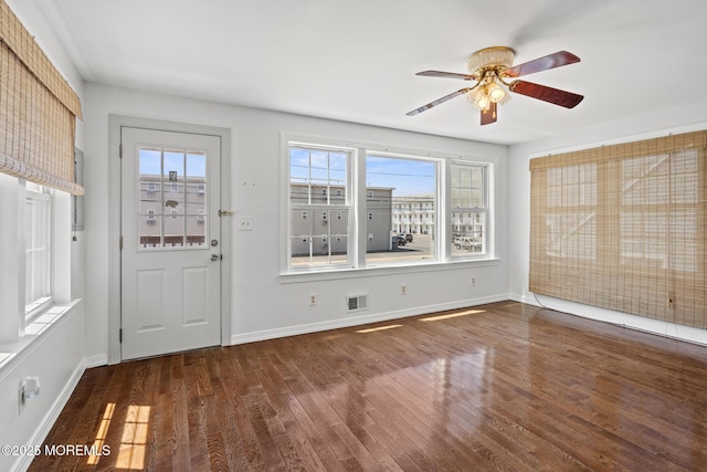 118 Sampson Ave, Seaside Heights, NJ 08751 - foyer entrance with wood finished floors and ceiling fan