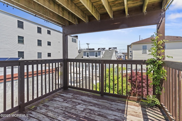 118 Sampson Ave, Seaside Heights, NJ 08751 - wooden terrace featuring a residential view