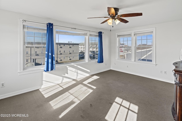 118 Sampson Ave, Seaside Heights, NJ 08751 - empty room with ceiling fan and carpet floors