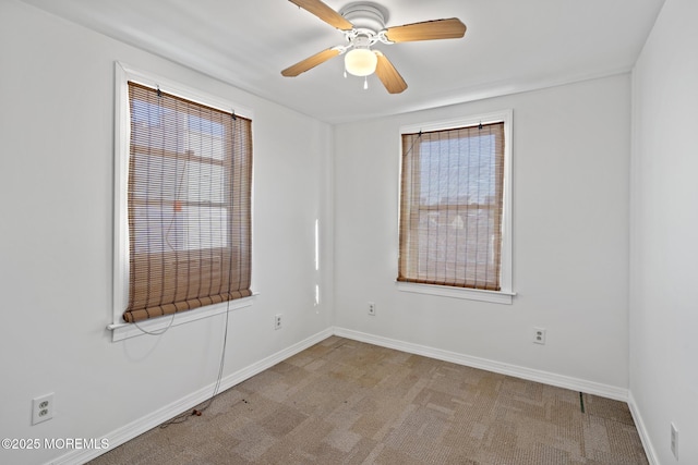 118 Sampson Ave, Seaside Heights, NJ 08751 - carpeted empty room featuring a ceiling fan and baseboards
