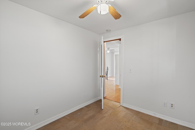 118 Sampson Ave, Seaside Heights, NJ 08751 - unfurnished bedroom with light carpet and a ceiling fan