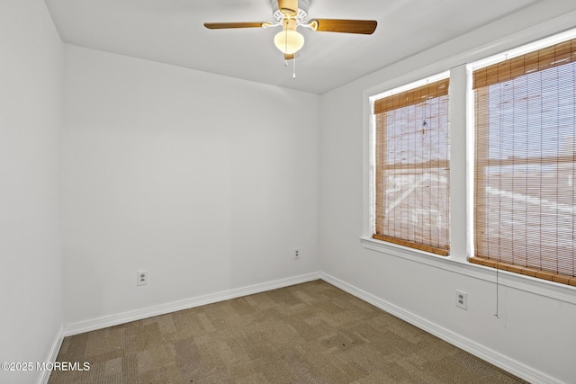 118 Sampson Ave, Seaside Heights, NJ 08751 - carpeted spare room featuring baseboards and ceiling fan