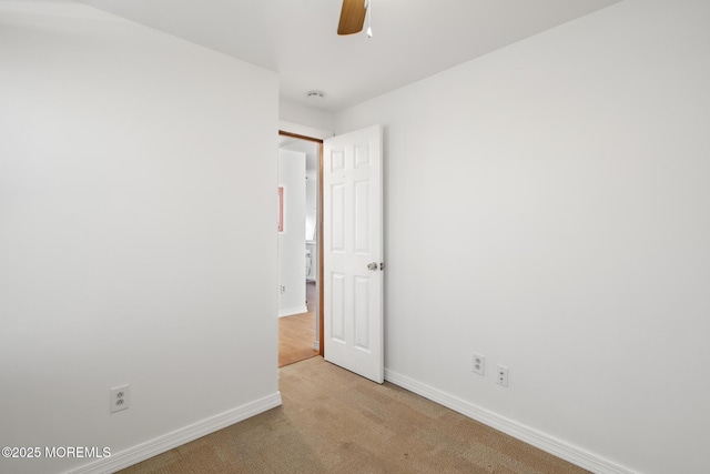 118 Sampson Ave, Seaside Heights, NJ 08751 - unfurnished room with ceiling fan, light colored carpet, and a smoke detector