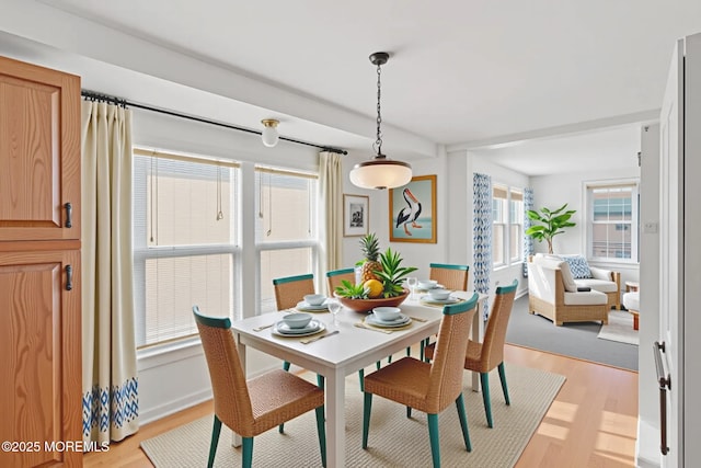 118 Sampson Ave, Seaside Heights, NJ 08751 - dining area featuring light wood-style flooring