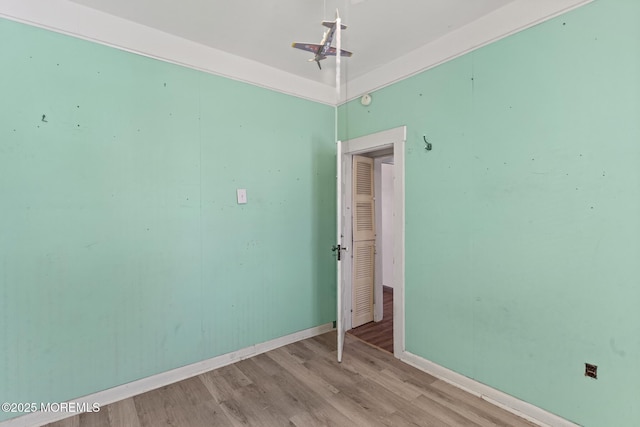 242 Sherman Ave, Seaside Heights, NJ 08751 - empty room with wood finished floors and baseboards