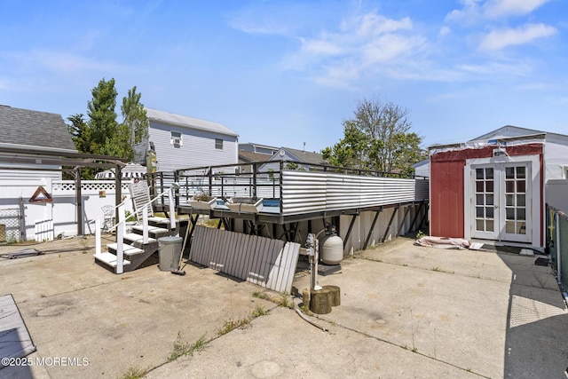 242 Sherman Ave, Seaside Heights, NJ 08751 - view of patio featuring a storage shed