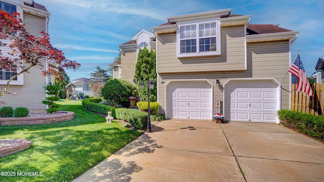 44 Kentucky Way, Freehold, NJ 07728 - traditional home featuring a garage, a front yard, and driveway