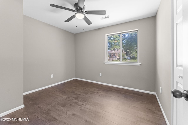112 Beacon St, Moorestown, NJ 08057 - empty room featuring wood finished floors and a ceiling fan