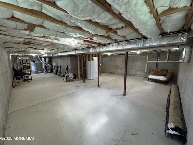 1464 Earie Way, Forked River, NJ 08731 - unfinished basement with water heater
