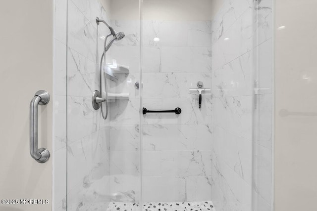 63 Oak Ln, Eatontown, NJ 07724 - bathroom with a marble finish shower