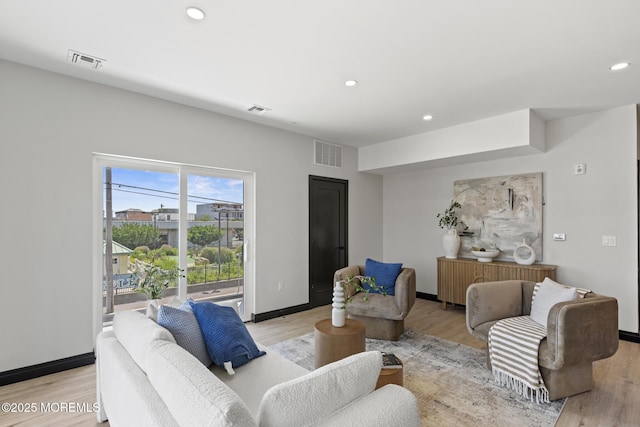 401 Boulevard 202, Seaside Heights, NJ 08751 - living area featuring recessed lighting and light wood-style floors
