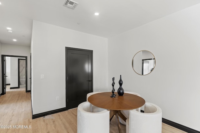 401 Boulevard 202, Seaside Heights, NJ 08751 - dining space featuring light wood-style floors and recessed lighting
