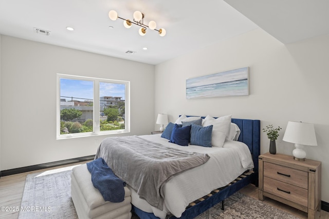 401 Boulevard 202, Seaside Heights, NJ 08751 - bedroom featuring light wood-style floors and recessed lighting