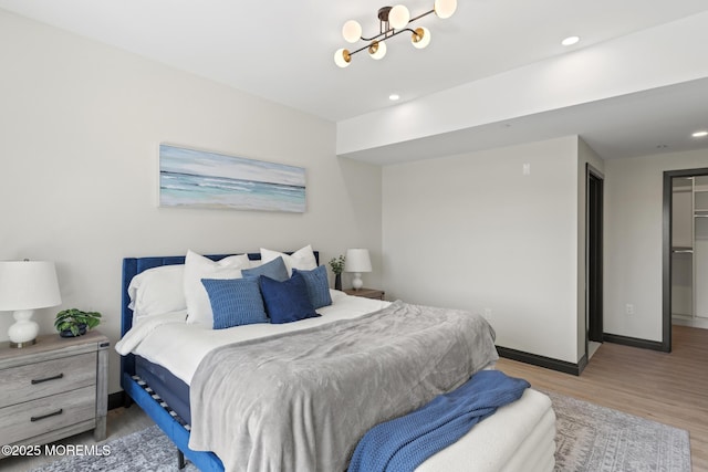 401 Boulevard 202, Seaside Heights, NJ 08751 - bedroom featuring light wood finished floors and recessed lighting