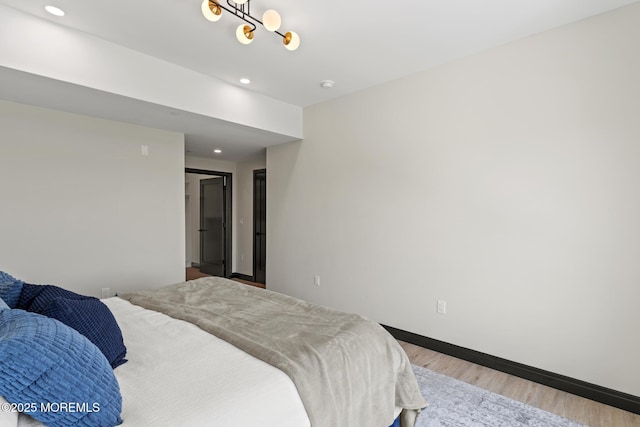 401 Boulevard 202, Seaside Heights, NJ 08751 - bedroom with light wood-style flooring and recessed lighting
