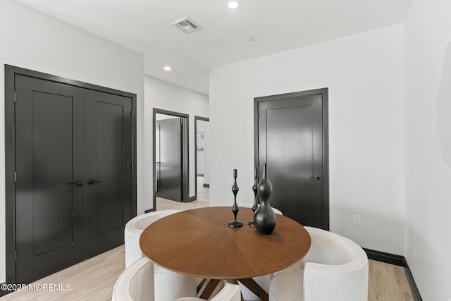 401 Boulevard 202, Seaside Heights, NJ 08751 - dining area featuring light wood-style flooring and recessed lighting