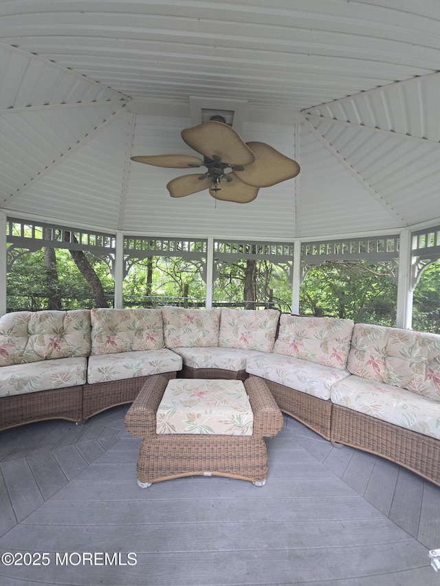 444 Cook Rd, Jackson, NJ 08527 - sunroom with vaulted ceiling