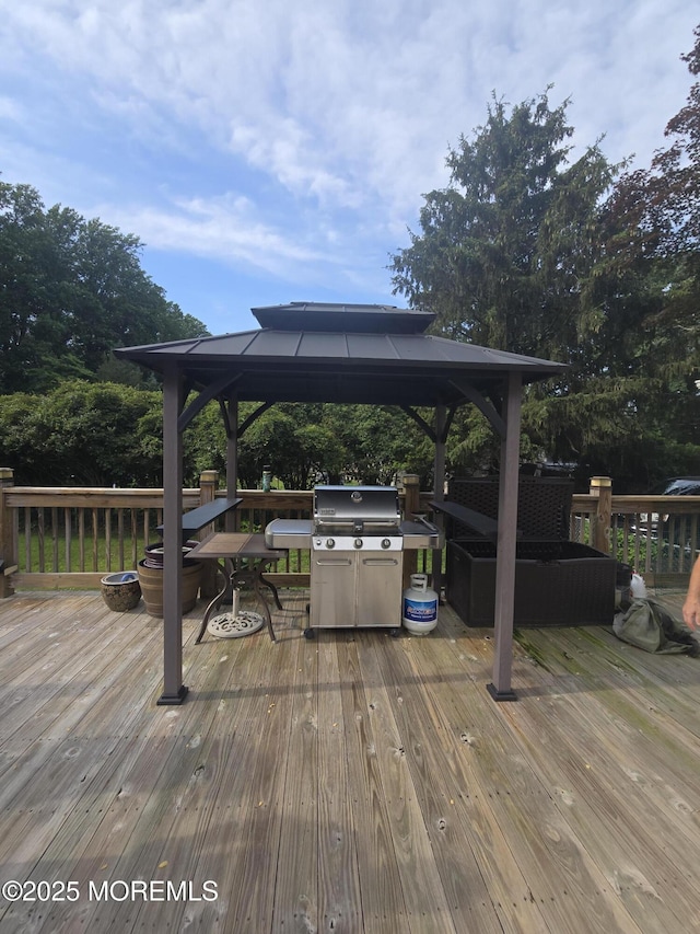 444 Cook Rd, Jackson, NJ 08527 - deck featuring a gazebo and grilling area