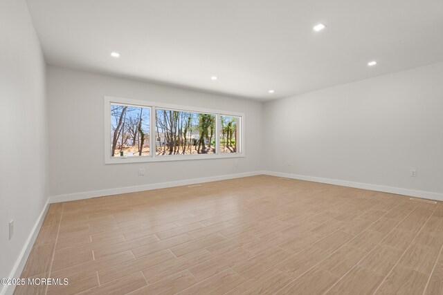 441 Slocum Pl, Oakhurst, NJ 07755 - spare room with recessed lighting and light wood-type flooring