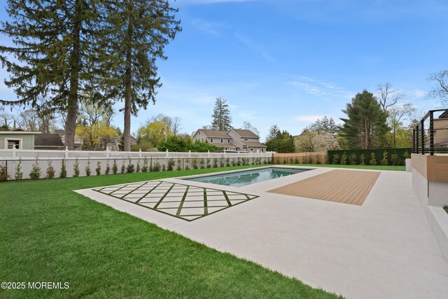 441 Slocum Pl, Oakhurst, NJ 07755 - view of pool with a fenced backyard and a patio