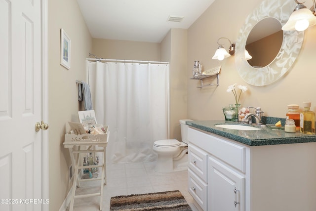 8001/2 Schoolhouse Rd, Brielle, NJ 08730 - full bath featuring vanity, tile patterned flooring, and a shower with shower curtain