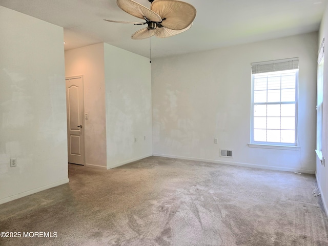 10 Honeyflower Dr, Trenton, NJ 08620 - spare room featuring a ceiling fan and carpet floors
