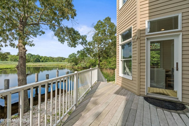 199-203 Lake Ave, Island Heights, NJ 08732 - deck with a water view