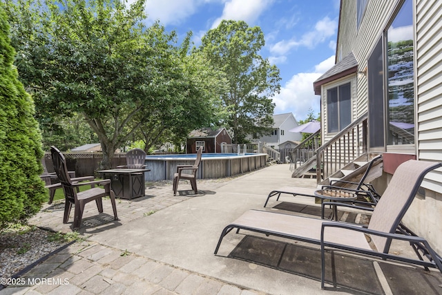 993 Sandy Cir, Manahawkin, NJ 08050 - view of patio featuring a storage shed