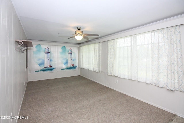 288 Barbados Dr N, Toms River, NJ 08757 - spare room featuring a ceiling fan and carpet floors