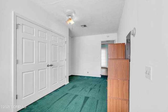 82 Spinnaker Ct, Bayville, NJ 08721 - unfurnished bedroom with carpet floors, a closet, and a ceiling fan