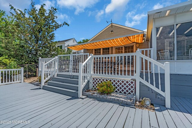 82 Spinnaker Ct, Bayville, NJ 08721 - view of wooden deck