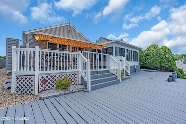 82 Spinnaker Ct, Bayville, NJ 08721 - deck with a sunroom