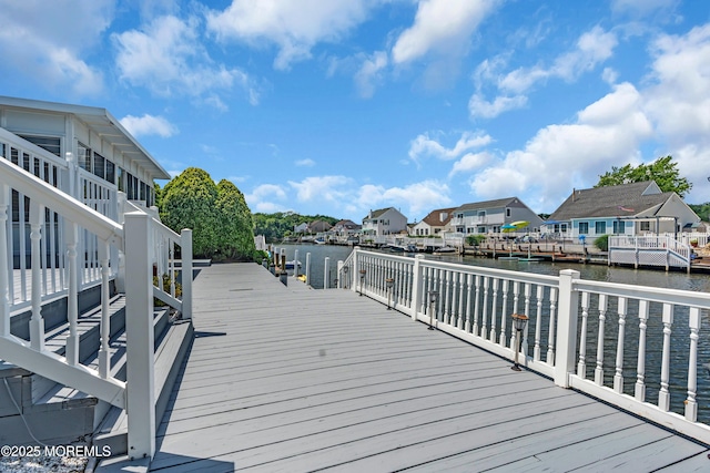 82 Spinnaker Ct, Bayville, NJ 08721 - dock area featuring a water view and a residential view
