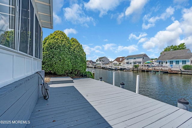82 Spinnaker Ct, Bayville, NJ 08721 - dock area featuring a water view and a residential view