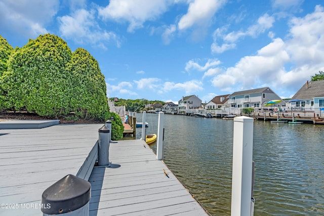 82 Spinnaker Ct, Bayville, NJ 08721 - dock area featuring a water view and a residential view