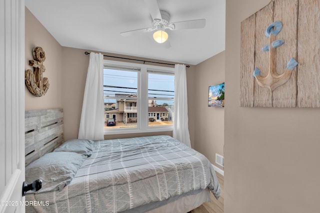 241 Hiering Ave, Seaside Heights, NJ 08751 - bedroom featuring wood finished floors and ceiling fan