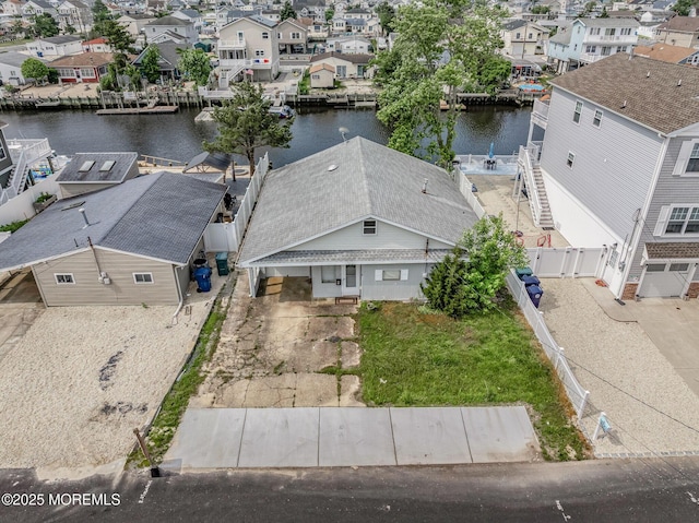11 W Thames Rd, Little Egg Harbor, NJ 08087 - aerial perspective of suburban area with a large body of water