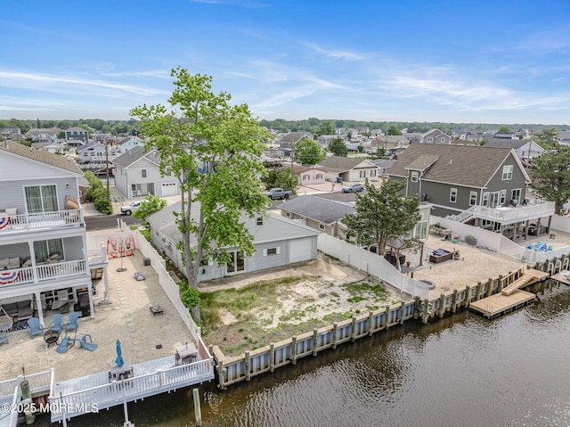 11 W Thames Rd, Little Egg Harbor, NJ 08087 - aerial view of residential area with a large body of water