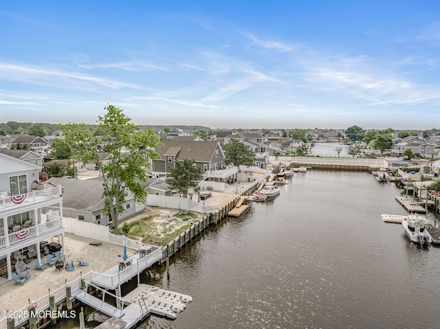 11 W Thames Rd, Little Egg Harbor, NJ 08087 - aerial view of residential area featuring a large body of water