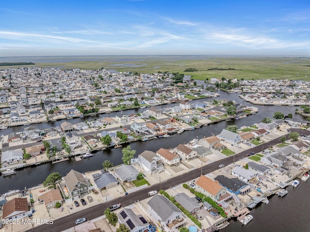 11 W Thames Rd, Little Egg Harbor, NJ 08087 - aerial view of property's location featuring nearby suburban area and a large body of water