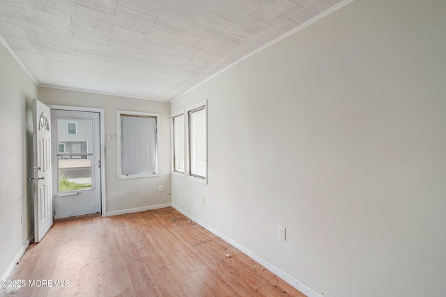 11 W Thames Rd, Little Egg Harbor, NJ 08087 - spare room featuring ornamental molding, healthy amount of natural light, and light wood finished floors