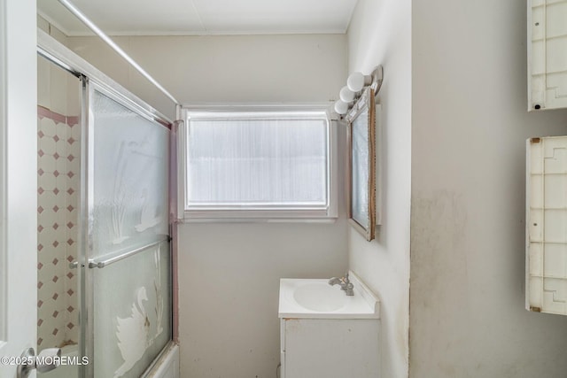 11 W Thames Rd, Little Egg Harbor, NJ 08087 - full bathroom featuring vanity and combined bath / shower with glass door